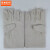 京洲实邦  加厚耐磨24线电焊双层劳保手套B 50双—杂布手套（单层） L
