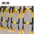 燃气管道防撞护栏 天然气调压保护防护罩 钢管警示反光UM型支架围 黑黄