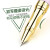 HERO英雄1306特细钢笔铱金笔墨水笔中国硬笔书法等级考试专用笔签名男女学生正姿练字免费刻字 黑色0.38mm 透明方盒