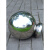 不锈钢圆球带座装饰球大门柱子空心球圆座围墙楼梯扶手连体球 400球焊接200底座本色