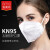 安美尚 (ams)  n95口罩 白色 独立包装 双层熔喷布 防尘防雾霾防飞沫 50只/盒 