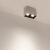 三棵松 LED明装筒灯无主光源单头方形COB办公室走廊过道天花射灯支持定制 【黑+黑】暖白3000K 单头7W尺寸(5.5*8CM)