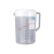 塑料量筒 2500/5000毫升带刻度带盖子PP塑料量杯奶茶厨房专用冷热 2500ML白盖