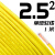 千石国标阻燃BVR1 1.5 2.5 4 6平方软多股铜芯家装电线铜线零剪 2.5平方 单皮软线(1米)黄色