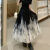 JTKW夏季女士半身裙2024年的新款裙子大码新中式气质长裙套装女妹 单1件 半身长裙 M 85-108