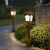 草坪灯欧式户外防水花园别墅方形草地灯室外高路灯LED 高1.1米-双色-黑色