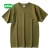 无印良品我们只做好T恤250g重磅纯棉短袖T恤夏季宽松舒适款体恤男女上衣 橄榄绿 XS