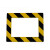 定制定制A4文件文件标识框 磁吸式标识文件框 磁吸标识插槽 悬挂标识框黄黑A3