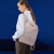 高尔夫GOLF双肩包女士电脑背包13.3/14英寸笔记本电脑包商务通勤女款多隔层防泼水双肩背包学生书包 皮粉色