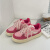 TKGK原创小众设计面包鞋子女春季学生多巴胺粉色女鞋ins韩版透气板鞋 草莓粉 35