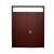 华蒿复合门现代简约门中式五角星实木贴皮烤漆门金色大门锁暗插销。	