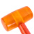 沸耐笙 FNS-30897 橡胶锤工具锤 橘色透明木柄皮锤750克0.35kg 1把