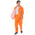 卓迪旭 ZDX-YFT05环卫劳保反光分体雨衣套装，橘红色双层防水雨衣，可定制 3XL