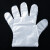 同固一次性PE手套 加厚耐用 厨房食品餐饮卫生隔离手套防水防护手套 透明手套 10包1000只