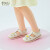 泰兰尼斯META夏季新款女童公主凉鞋真皮宝宝可爱软底包头鞋子 米白 27码 适合脚长16.5cm