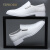 VIPKOBO男鞋夏季薄款小白鞋百搭休闲鞋商务正装皮鞋男内增高婚鞋 GX917白色 44