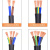 定制国标RVV电缆线2芯3芯4芯1 1.5 2.5 4 6平方电线护套线 RVV3*6平方黑色