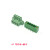 2EDGKM绿色接线端子带固定耳插拔式5.08MM螺丝直弯针PCB22F32F42F 4P 弯针座+插头(5套)