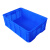 定制定制塑料长方形零件盒周转箱物料筐螺丝盒塑料五金工具配件盒 7号箱蓝色 65*39*15厘米 熟胶熟料加厚款