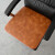 ROBTM皮质椅子垫餐椅垫办公室坐垫防水椅子垫老板椅垫子防滑四季通用 摩卡棕 55X55cm