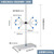boliyiqi 大理石滴定台不锈钢滴定架台蝴蝶夹滴定管固定架实验室器材 大理石滴定台+滴定夹塑料 