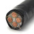 yjv电力电缆3+1/4芯4/6/10/16/25/35/50平方铜芯聚氯乙烯电力电缆 yjv3*185+1