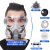 LISM防毒面具全面罩防尘面罩防工业粉尘全脸喷漆专用防护防烟氧气甲醛 圆形单独滤棉10片