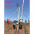 立杆机加厚立杆器国标铝合金三角架人字抱杆电力扒杆水泥杆立杆机 常规10米立杆机100mm4mm