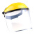 LISM全面防护面罩头戴式防油烟厨房做饭炒菜护脸面罩耐酸碱电焊面罩 PVC透明面屏片一片