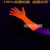 手影舞荧光手套蓝色发光夜光手套年会手指舞道具紫光舞台黑光灯 橙红色长手套一双40厘米长 31-40W
