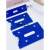 强磁性标签货位仓位卡仓库仓储标示牌磁性材料卡货架库位卡美酷 4x7双磁(蓝/白/红)颜色留言