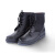 阿力牛 AX-095 冬季新式黑色跑步鞋 保安胶鞋高帮劳保靴 牛皮靴 40 