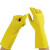 海斯迪克 HKW-93 乳胶手套加厚XL码 牛筋工业劳保手套 橡胶手套清洁洗碗手套新料