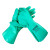 赛立特安全 1副装丁腈防护手套 防水防滑耐油耐酸碱溶剂家务清洁 L18502 绿色 9/L码