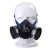 TW02S防毒面具喷漆农药防粉尘甲醛化工装修电焊防护面罩 TW02主体+TOV/AG*2个 防酸性气体