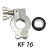 真空规管卡箍 专用配件卡箍 KF16 KF25 KF40 真空规管 套头 金属 KF25 配内部胶圈