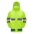 通达雨 分体式反光雨衣套装（上衣+裤子）荧光绿夜晚骑行衣防水外套 TDY-004 3XL