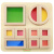 幼儿园桌面玩具中班构建游戏形状拼板迷宫配对学习板视觉感教具 色彩积木游戏版