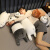 围巾兔咱们三只裸熊公仔抱枕毛绒玩具玩偶床上睡觉抱六一儿童节礼物女 Ice Bear白熊-(趴姿) 38厘米