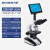 电子生物显微镜一滴血检测仪器生化实验室专用单目显微镜 XSP-2CAV 高端TV型+7寸显示屏