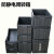 加厚防静电塑料周转箱电子元件盒零件收纳盒黑色物料盒养龟箱 6号周转箱 540*420*240mm