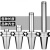 刀柄数控刀柄BT40 BT50高精加工中心刀柄特长刀柄 BT50ER16-100高精款