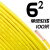 国标阻燃BVR1 1.5 2.5 4 6平方软多股铜芯家装电线铜线 6平方 单皮软线(100米)黄色