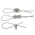 JG655 304不锈钢钢丝绳单夹卡扣双夹锁扣u型夹头 U型M210个