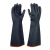 批发劳保防化学品手套牌黑色加长加厚户外干活天然乳胶手套 H1-45（10双价格）
