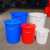 亚润 塑料桶圆桶塑料桶带盖胶桶加厚160升超大号 50#约装70斤水(无盖*红色)