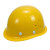 猩阮樟安帽工地建筑施工安头帽防护帽加厚工程头盔国标定制印字男 圆形头盔透气款黄色