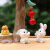 流彗中秋兔子月饼小摆件节卡通盲盒玩具萌兔模型树脂配件创意微景观小 C款开心兔（简装）