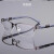 眼镜男无度平光度半框金属眼镜防蓝光定制 时尚枪色150度(送盒+布)