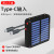 韩豹 太阳能充电器10000毫安TYPE-C输入双向快充移动电源vivooppo华为苹果手 黑色 1万毫安